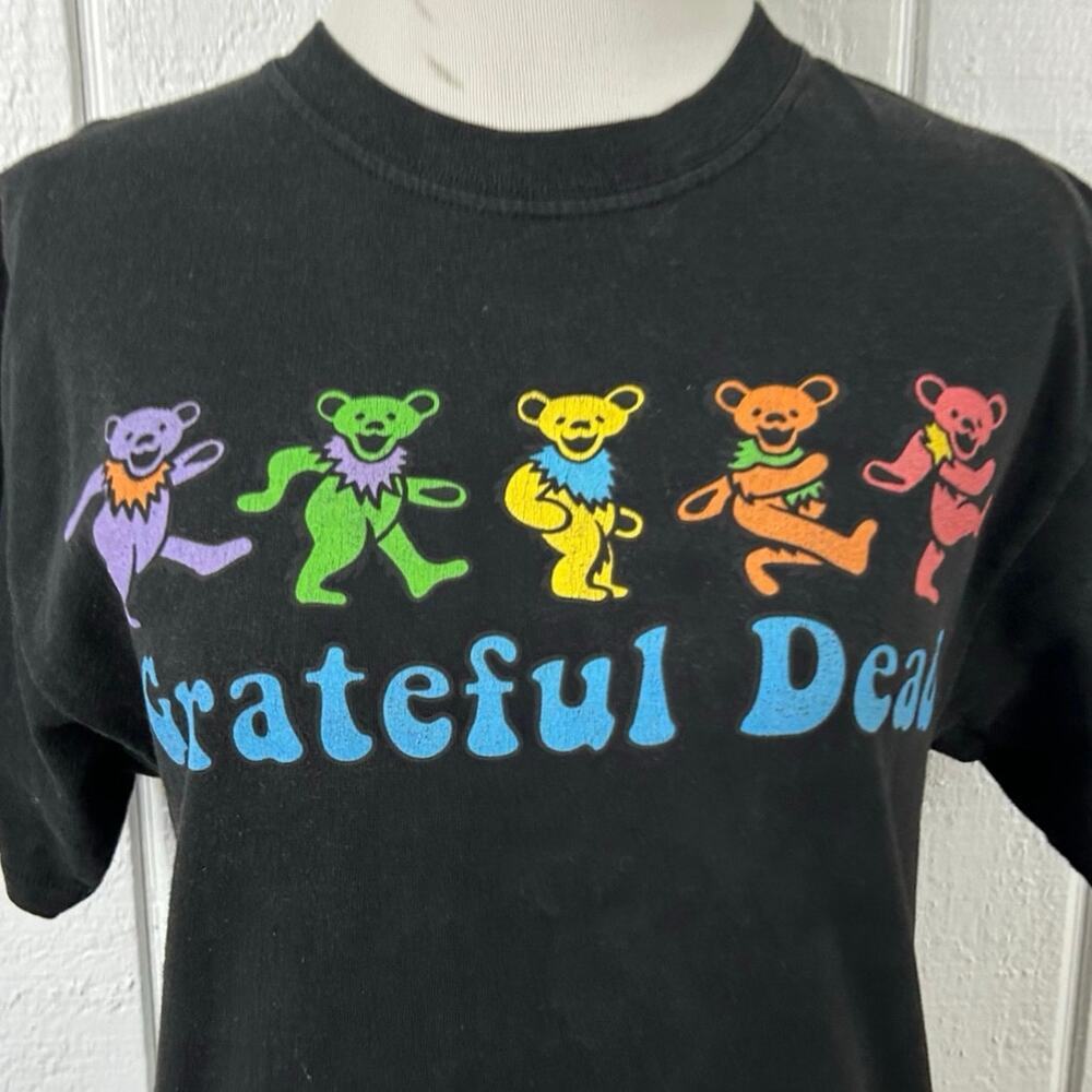 Grateful Dead Dancing Bears Graphic Tee Black Small - Picture 3 of 3